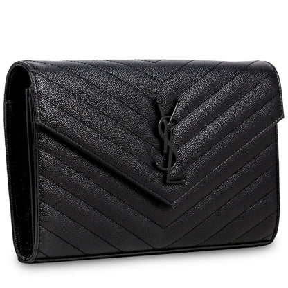Saint Laurent Monogram Envelope Wallet on Chain