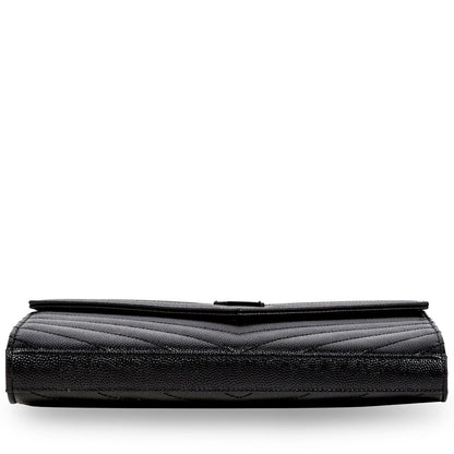Saint Laurent Monogram Envelope Wallet on Chain