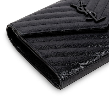 Saint Laurent Monogram Envelope Wallet on Chain