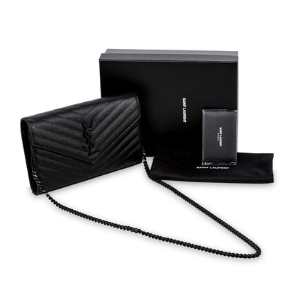 Saint Laurent Monogram Envelope Wallet on Chain