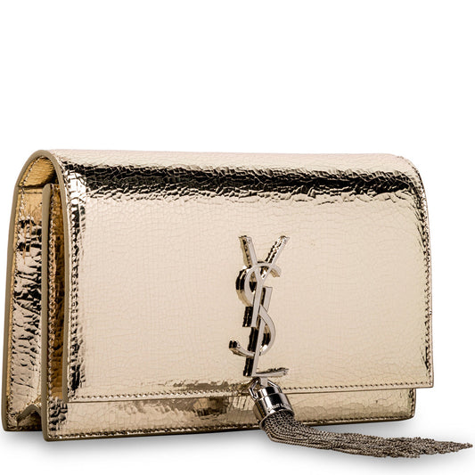Saint Laurent Metallic Kate Tassel Bag