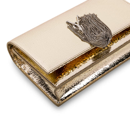 Saint Laurent Metallic Kate Tassel Bag