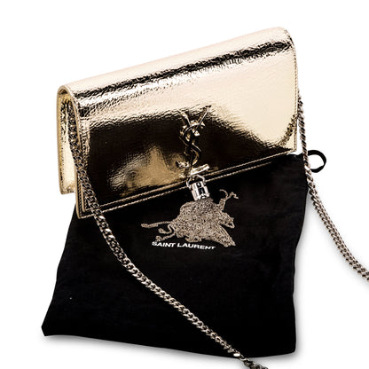 Saint Laurent Metallic Kate Tassel Bag