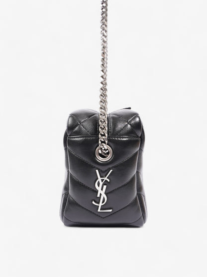 Saint Laurent LouLou Bowling Bag Black Calfskin Leather Small