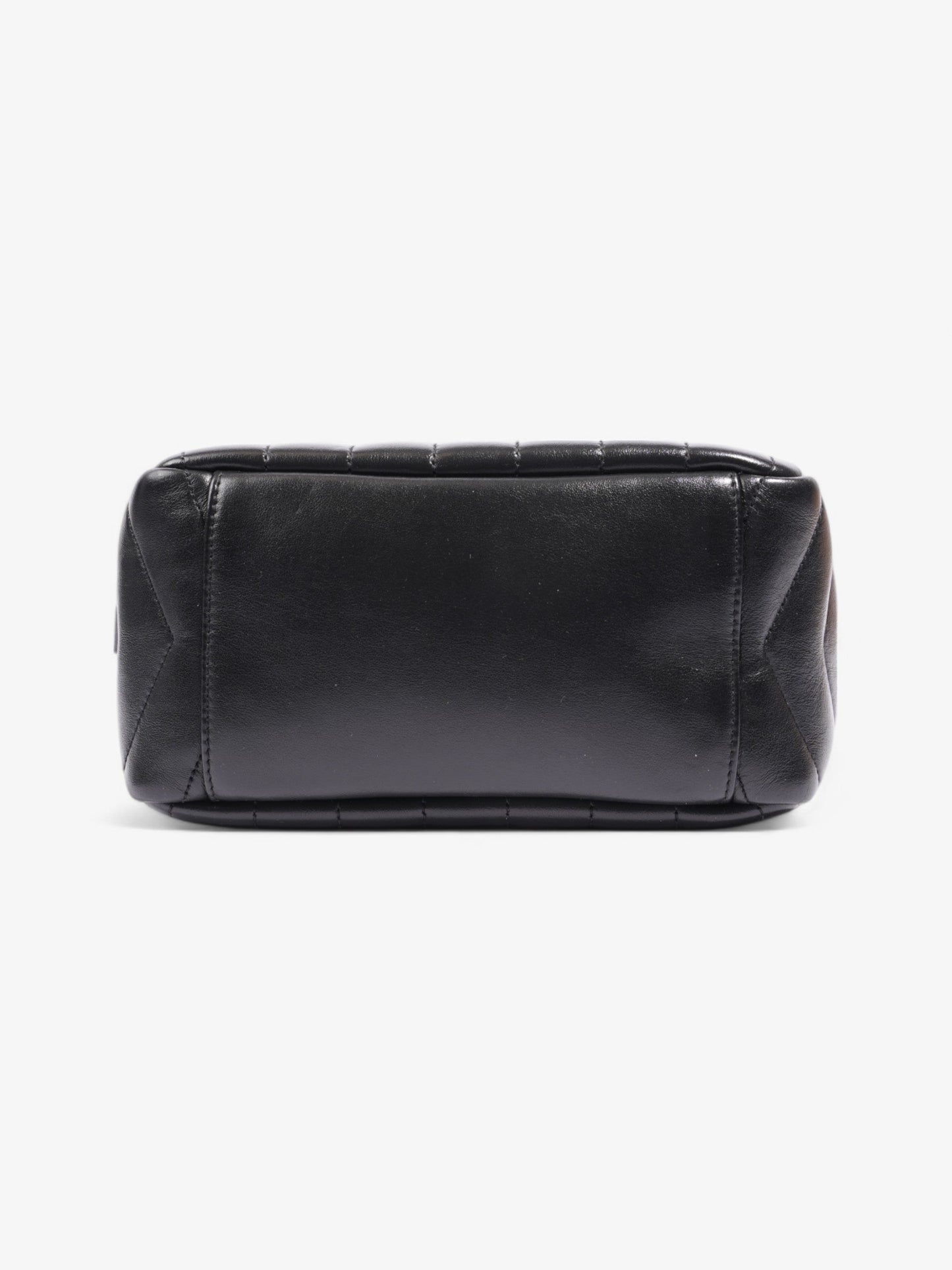 Saint Laurent LouLou Bowling Bag Black Calfskin Leather Small