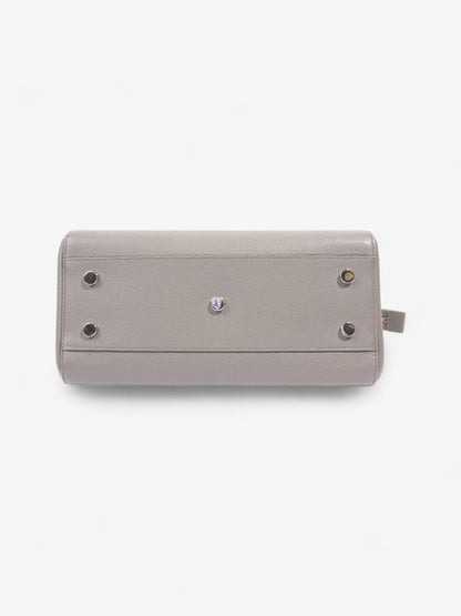 Saint Laurent Rive Gauche Cabas Tote Grey Grained Leather