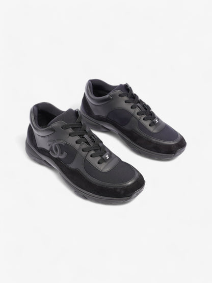 Chanel CC Logo Sneakers Black Suede EU 41 UK 7