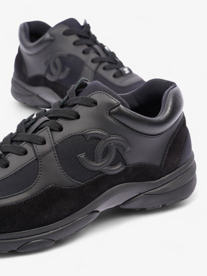 Chanel CC Logo Sneakers Black Suede EU 41 UK 7