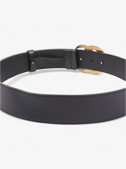 Gucci GG Marmont 2015 Re-Edition Wide Belt Black Leather 80cm / 32"