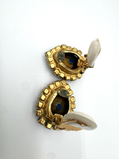Chanel 1995 Vintage Barbie Earrings with Blue Sapphire