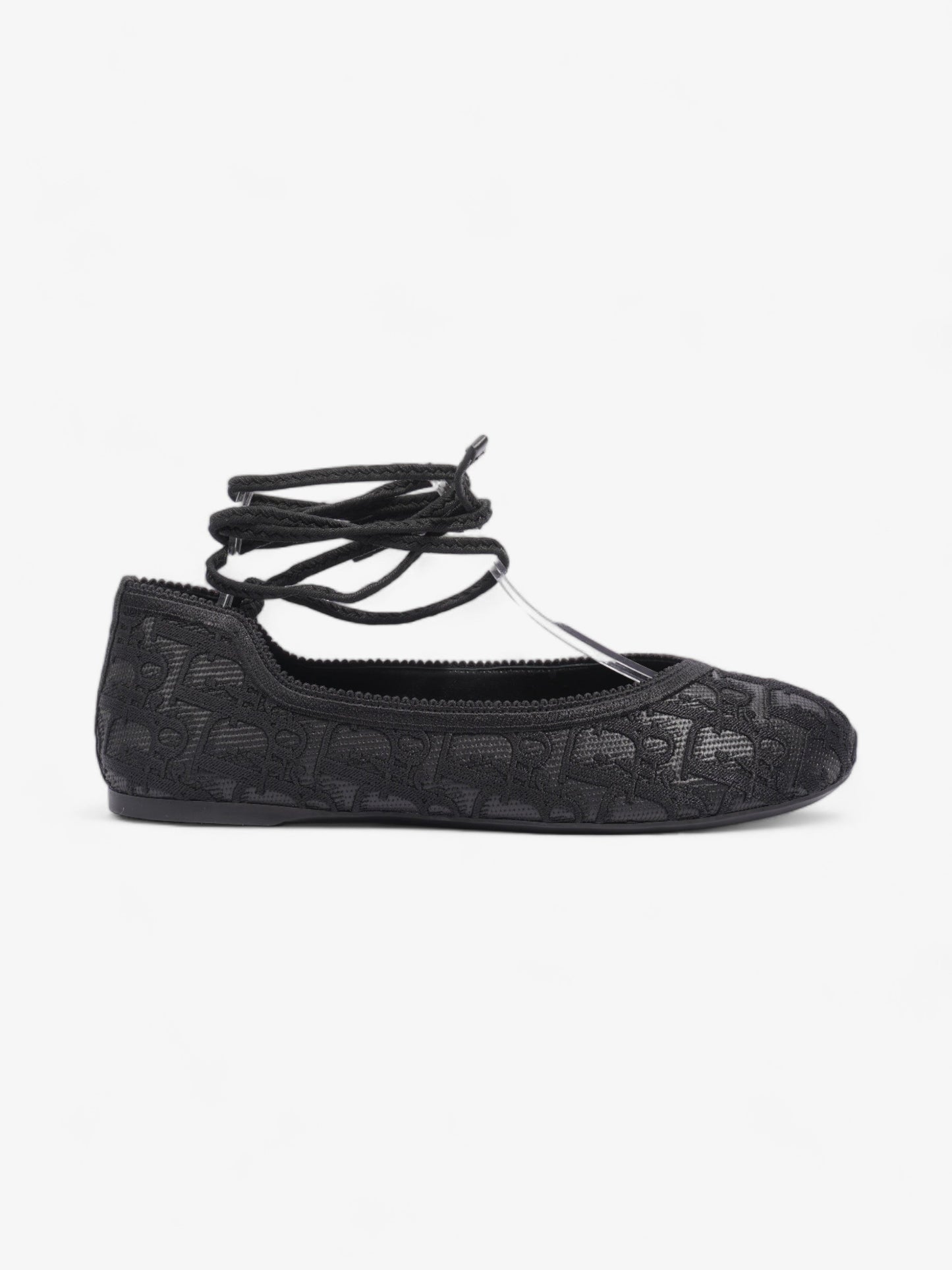 Christian Dior Poeme Ballet Flats Black Cotton EU 39 UK 6