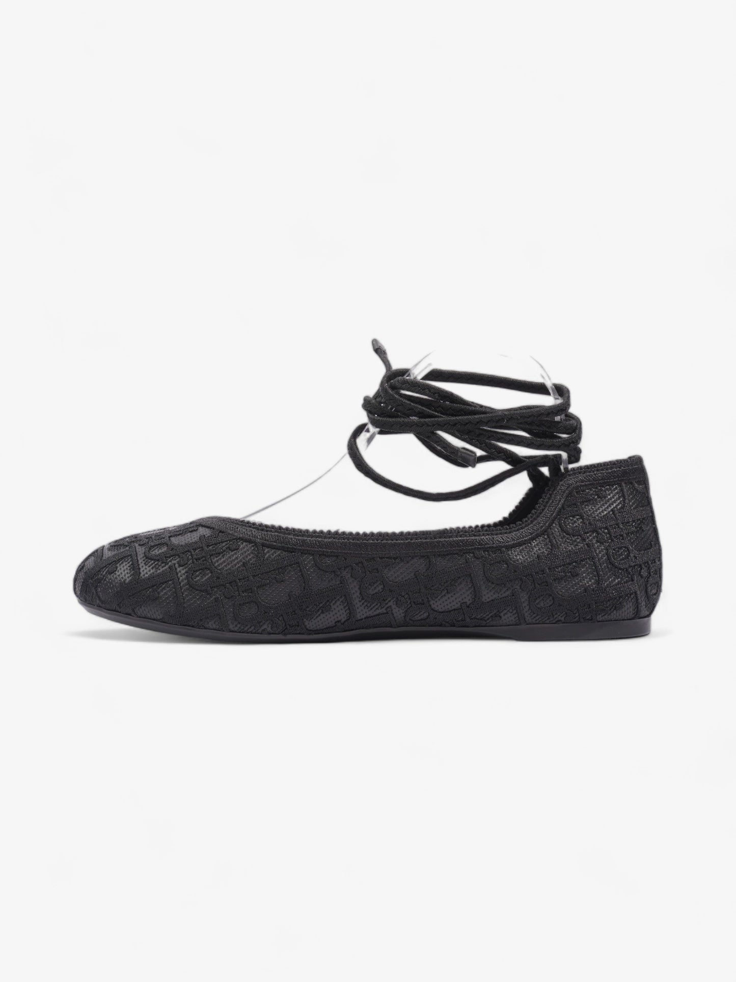 Christian Dior Poeme Ballet Flats Black Cotton EU 39 UK 6