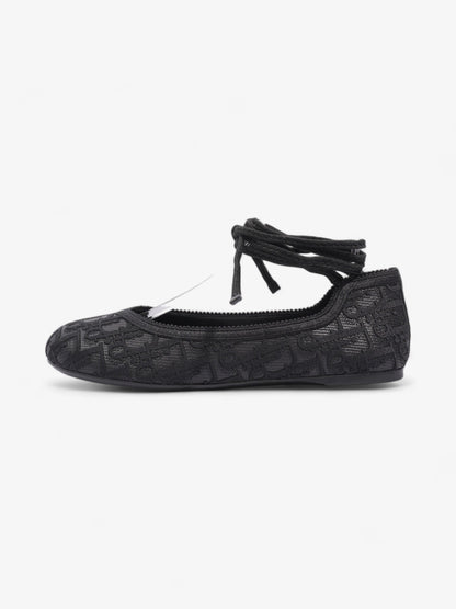 Christian Dior Poeme Ballet Flats Black Cotton EU 39 UK 6