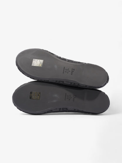 Christian Dior Poeme Ballet Flats Black Cotton EU 39 UK 6
