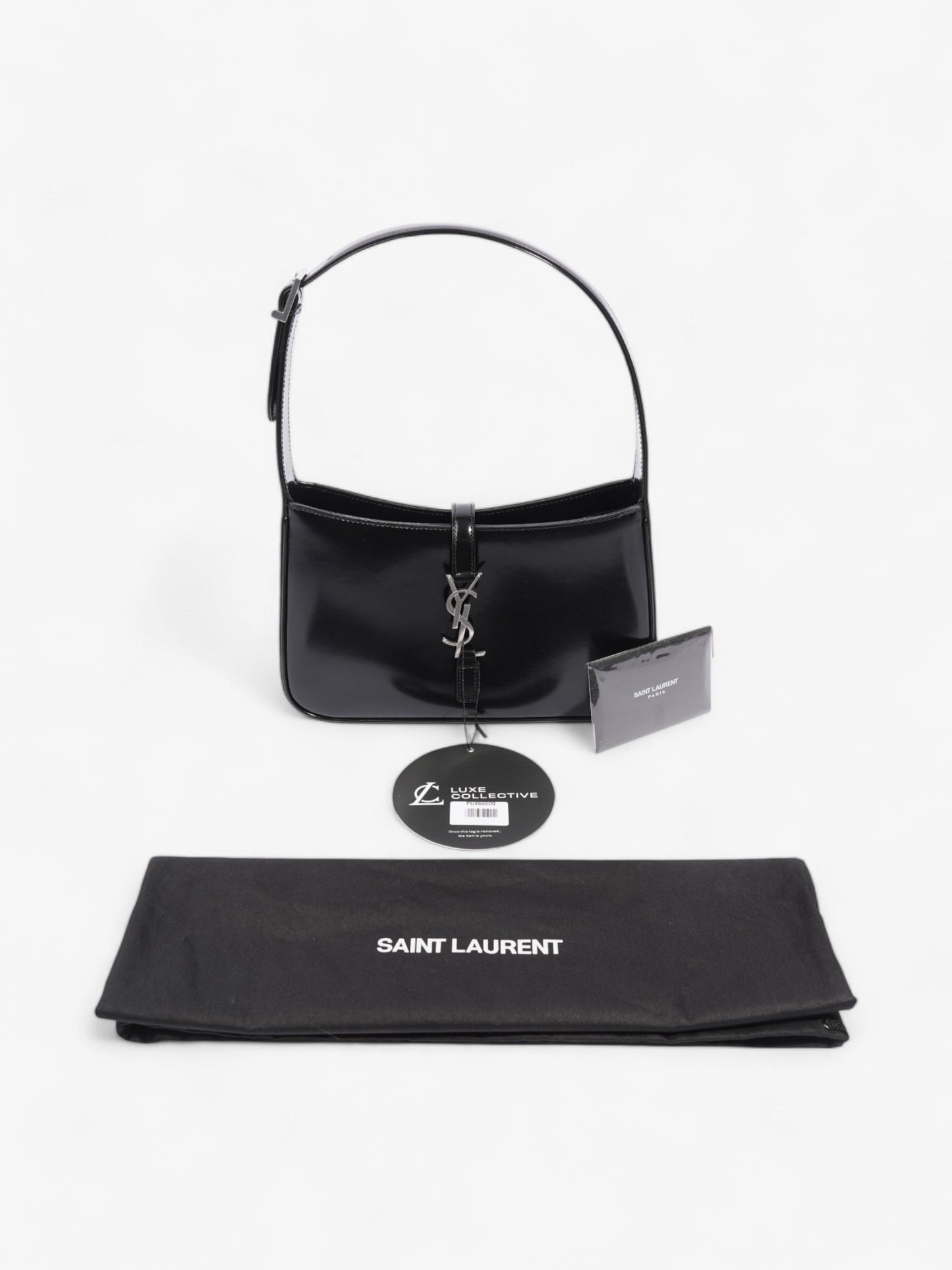 Saint Laurent Le 5 a 7 Black Patent Leather