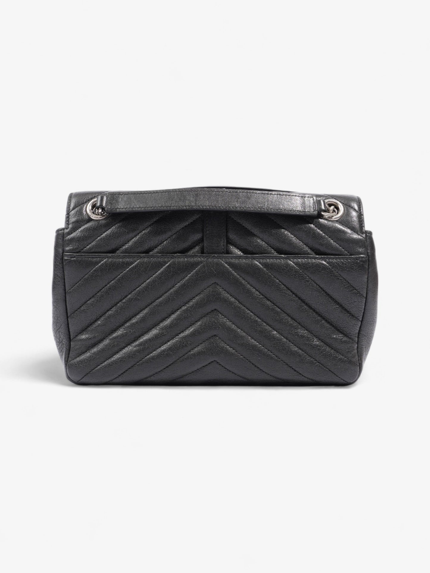 Saint Laurent College Black Lambskin Leather Medium