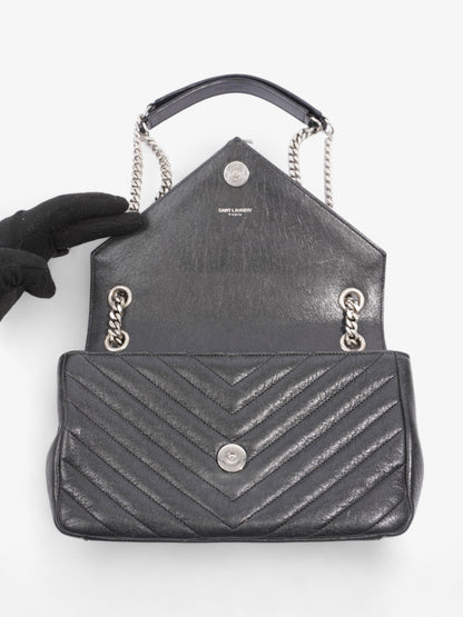 Saint Laurent College Black Lambskin Leather Medium