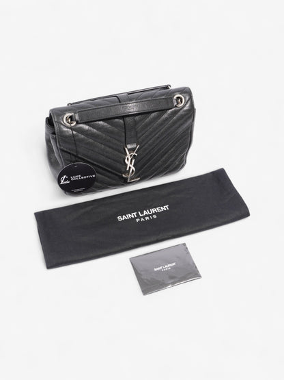 Saint Laurent College Black Lambskin Leather Medium