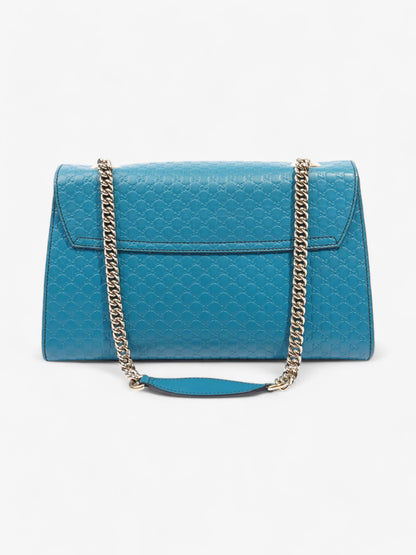Gucci Emily Guccissima Chain Deep Cobalt Embossed Leather Medium