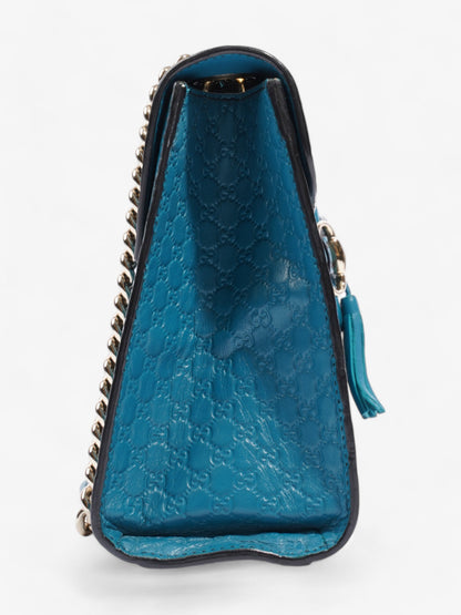 Gucci Emily Guccissima Chain Deep Cobalt Embossed Leather Medium