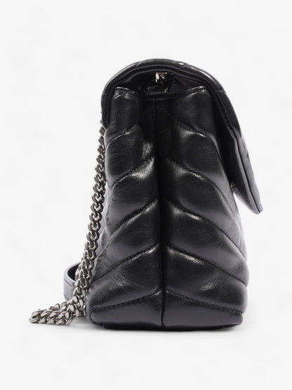 Saint Laurent Lou Lou Black Calfskin Leather Small