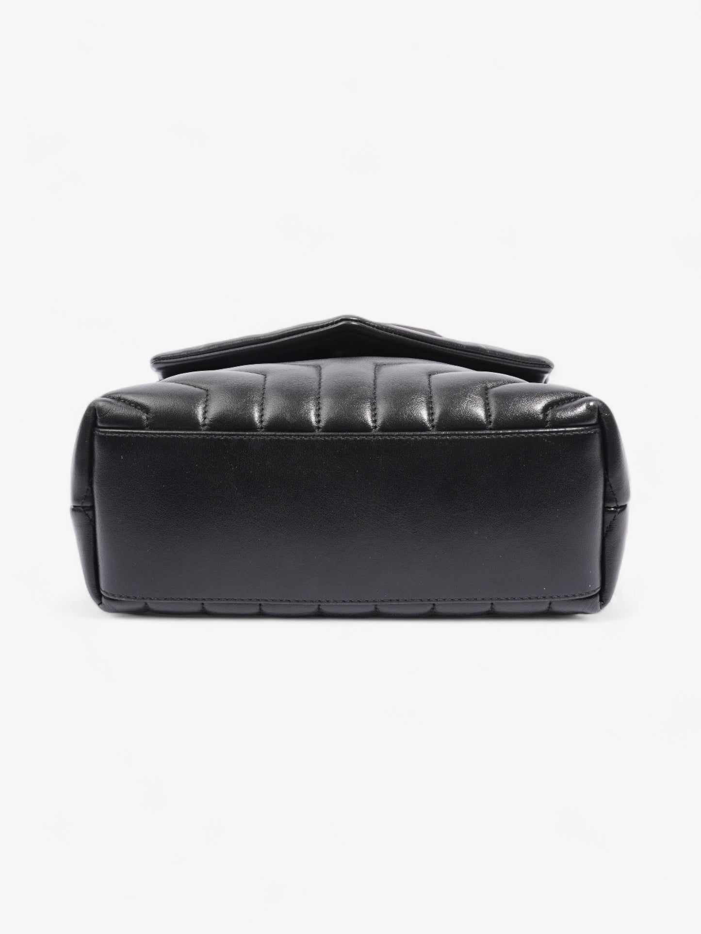 Saint Laurent Lou Lou Black Calfskin Leather Small