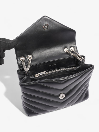 Saint Laurent Lou Lou Black Calfskin Leather Small