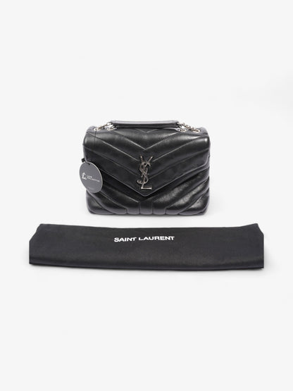 Saint Laurent Lou Lou Black Calfskin Leather Small