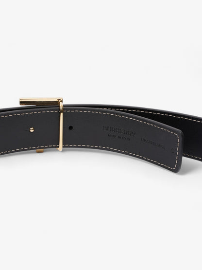 Burberry TB Reversible Giant Check Belt Dark Birch Brown Canvas Small - 106cm