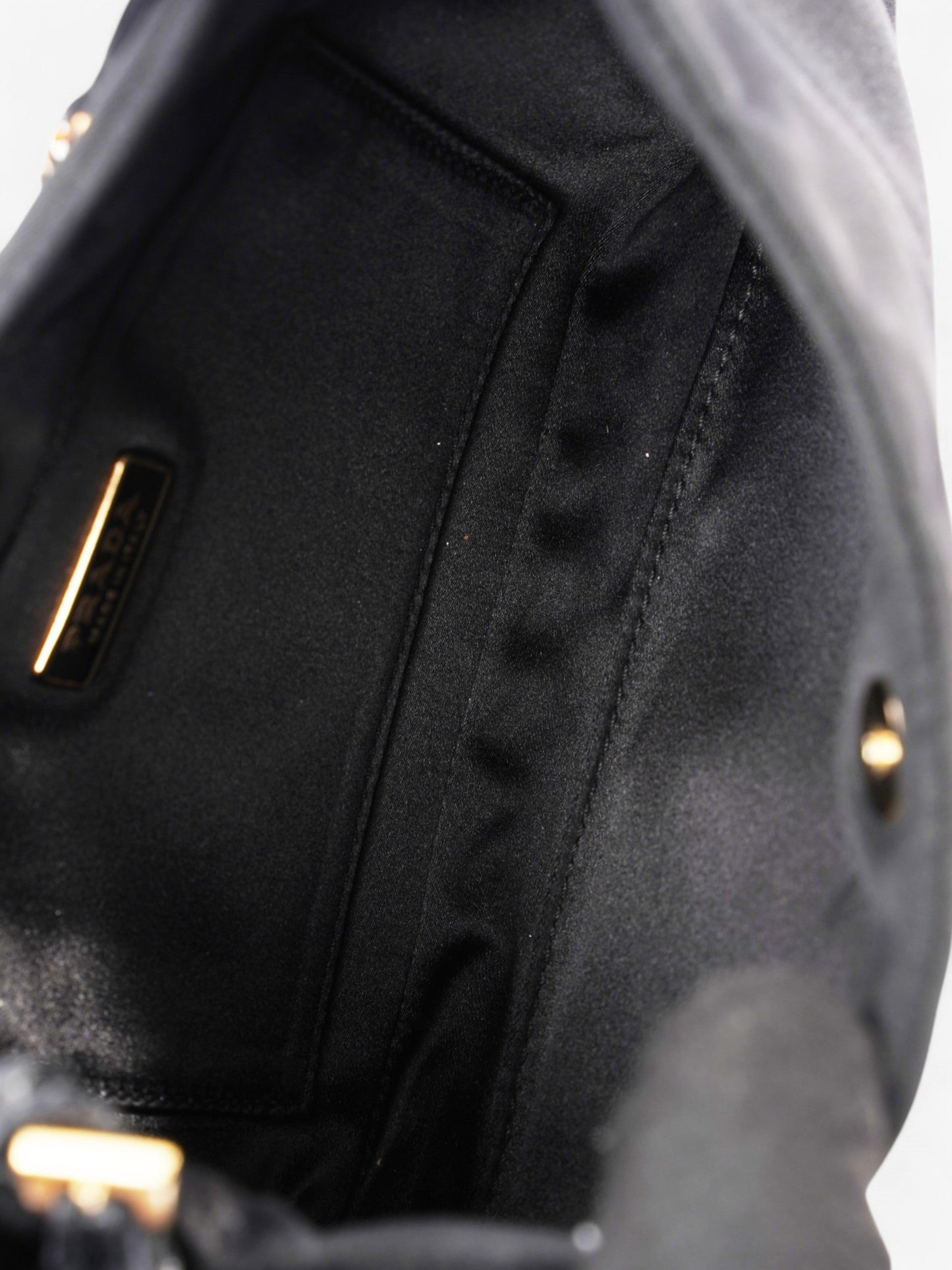 Prada Tessuto Shoulder Bag Black Nylon