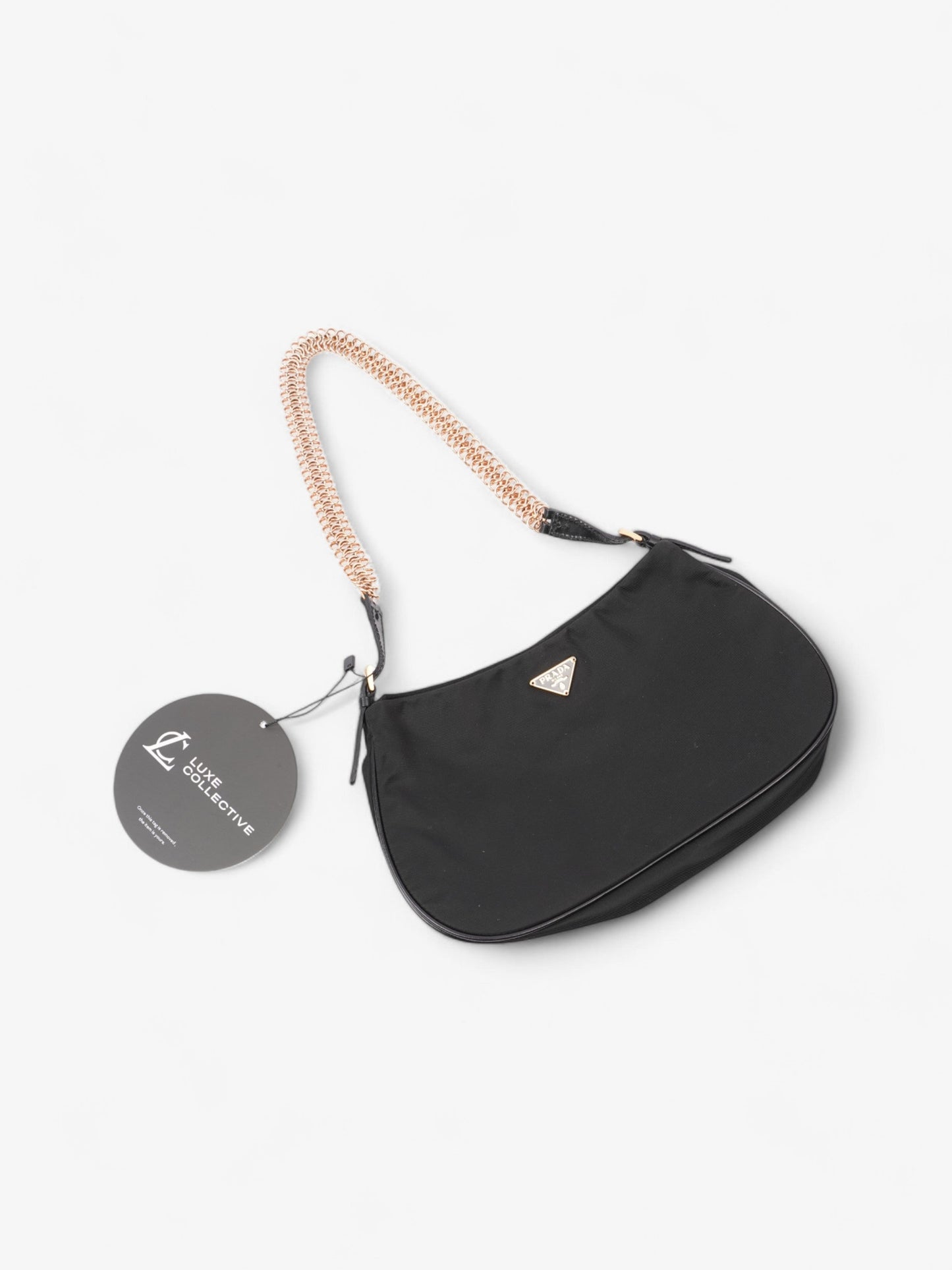 Prada Tessuto Shoulder Bag Black Nylon