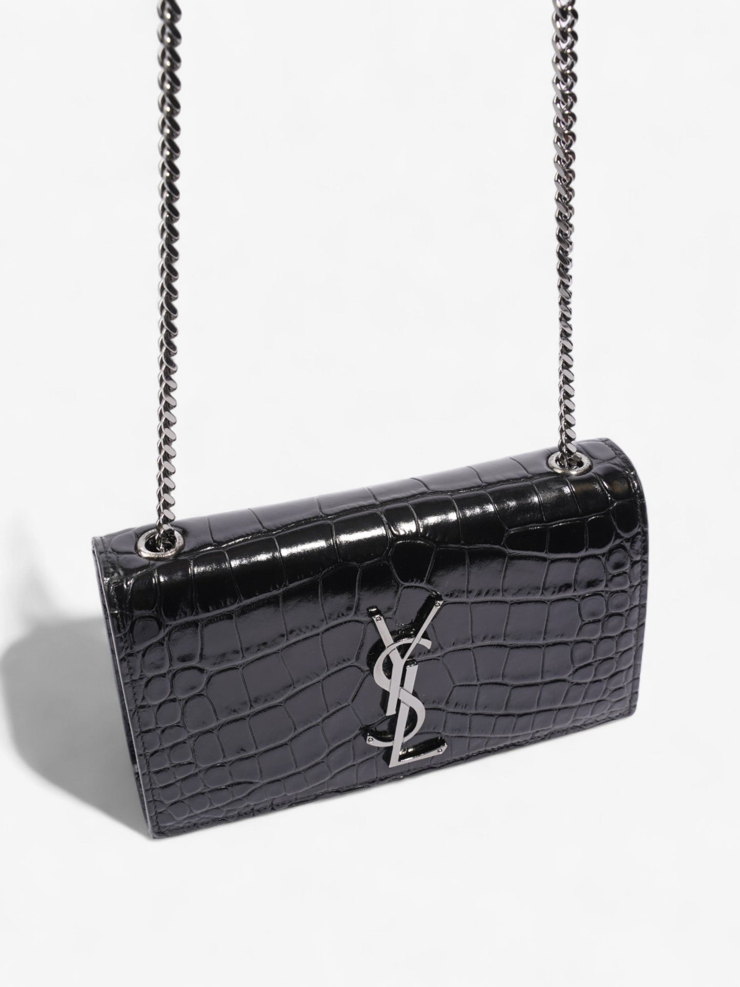Saint Laurent Kate Black Calfskin Leather Small