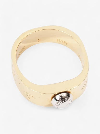 Louis Vuitton Nanogram Ring Gold / Silver Base Metal Small (Circumference - 52mm)