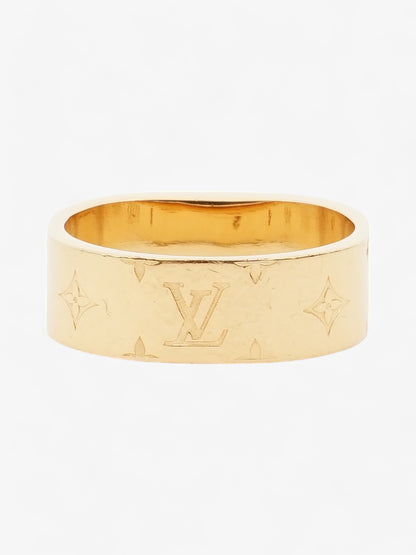 Louis Vuitton Nanogram Ring Gold / Silver Base Metal Small (Circumference - 52mm)