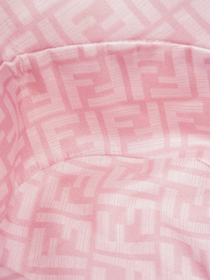 Fendi x Versace Fendace FF Baroque Bucket Hat Pink / Yellow / White Silk Medium