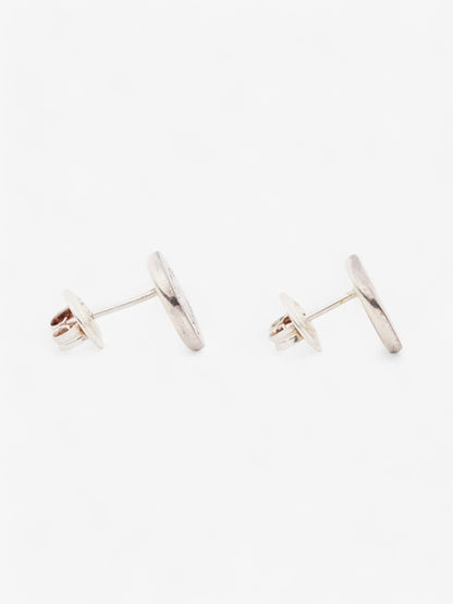 Gucci Logo Earrings Silver Silver Sterling