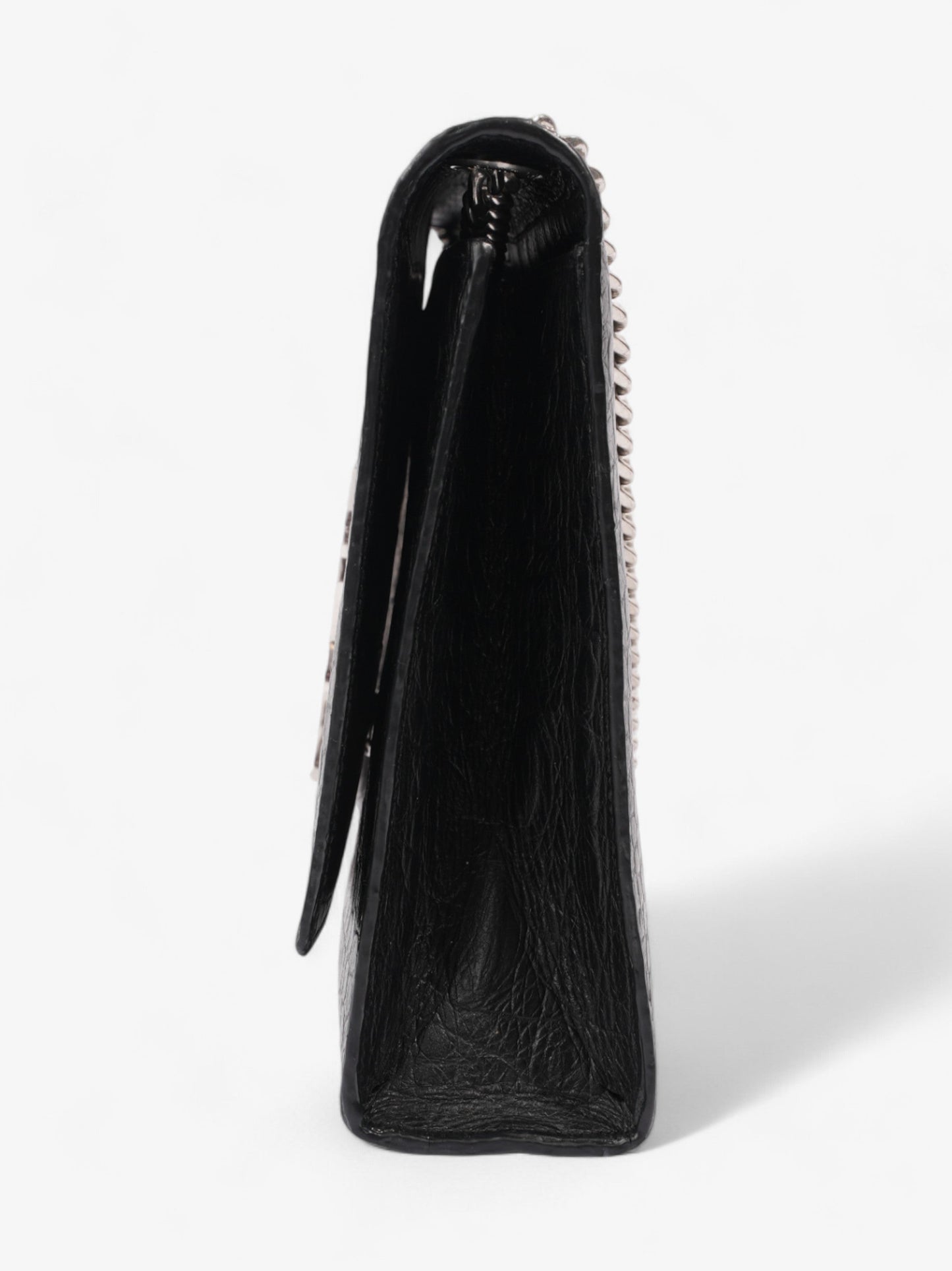 Saint Laurent Kate Black Embossed Leather