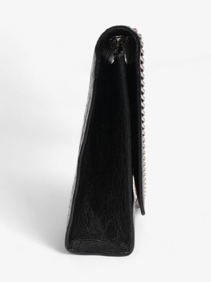 Saint Laurent Kate Black Embossed Leather