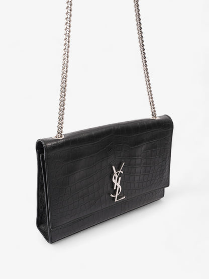 Saint Laurent Kate Black Embossed Leather