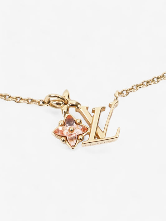 Louis Vuitton Loulougram Necklace Gold / Pink Base Metal