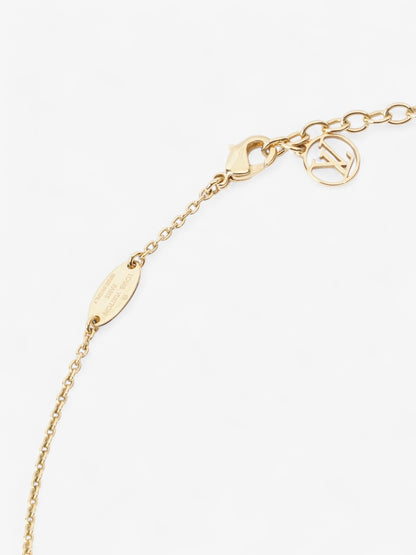 Louis Vuitton Loulougram Necklace Gold / Pink Base Metal