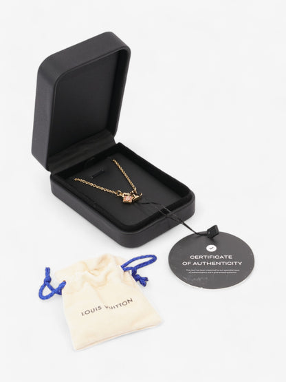 Louis Vuitton Loulougram Necklace Gold / Pink Base Metal