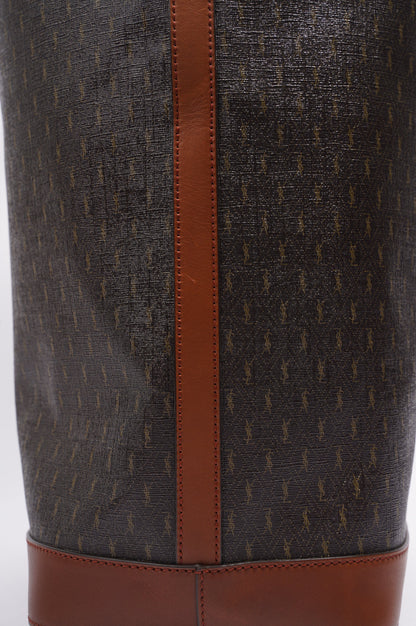 Saint Laurent Le Long Bucket Bag Monogram Canvas