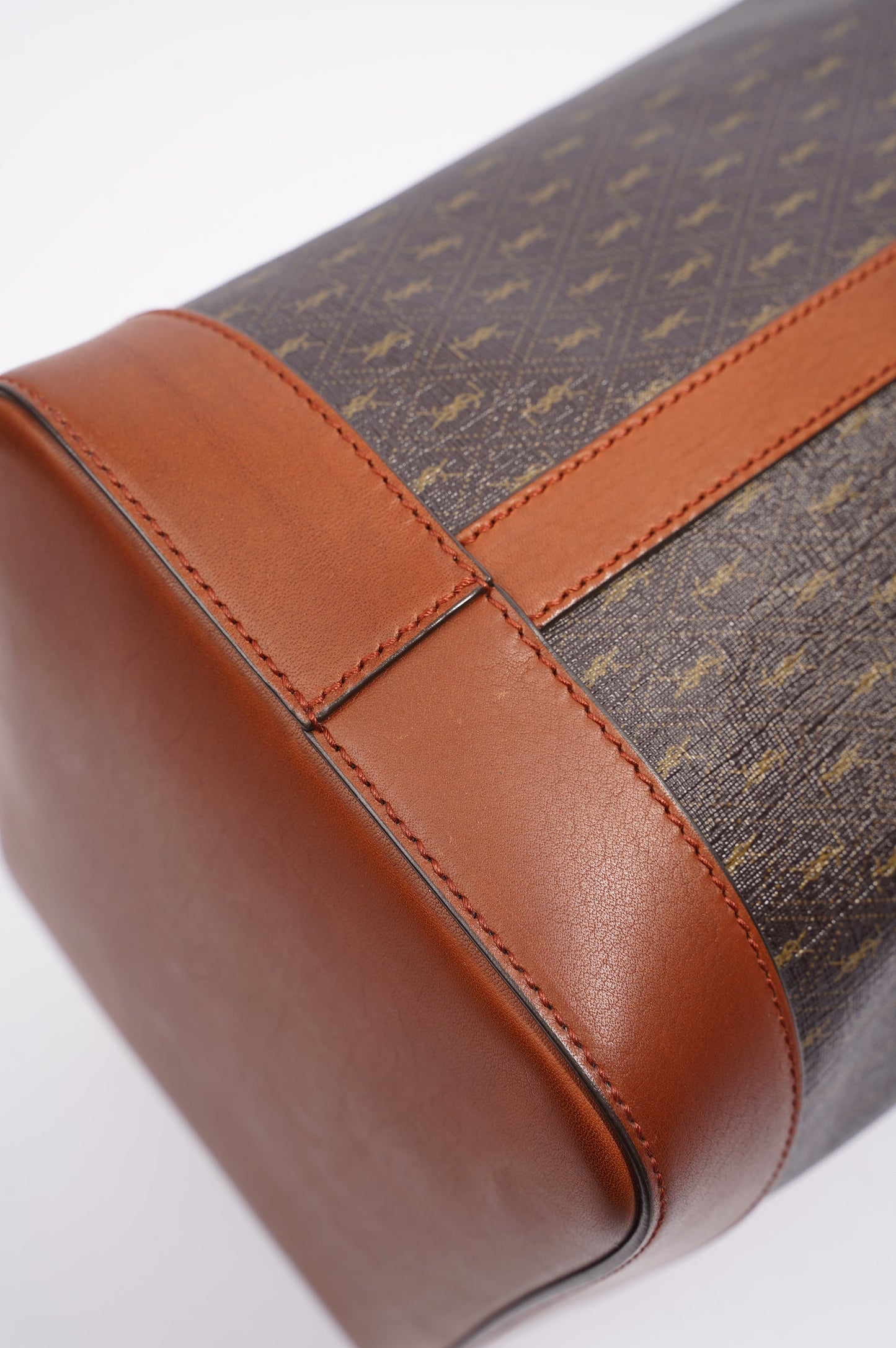 Saint Laurent Le Long Bucket Bag Monogram Canvas