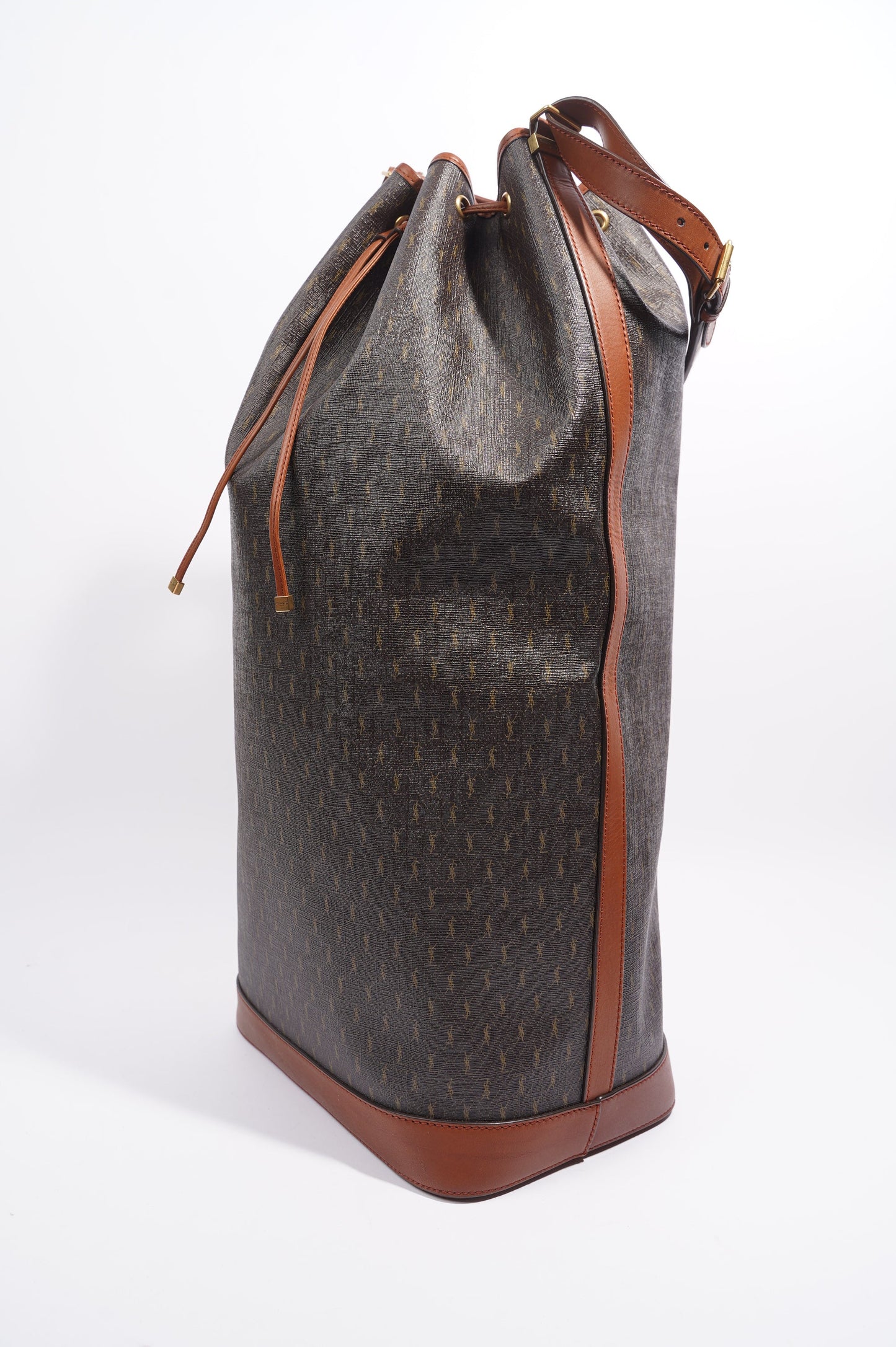 Saint Laurent Le Long Bucket Bag Monogram Canvas