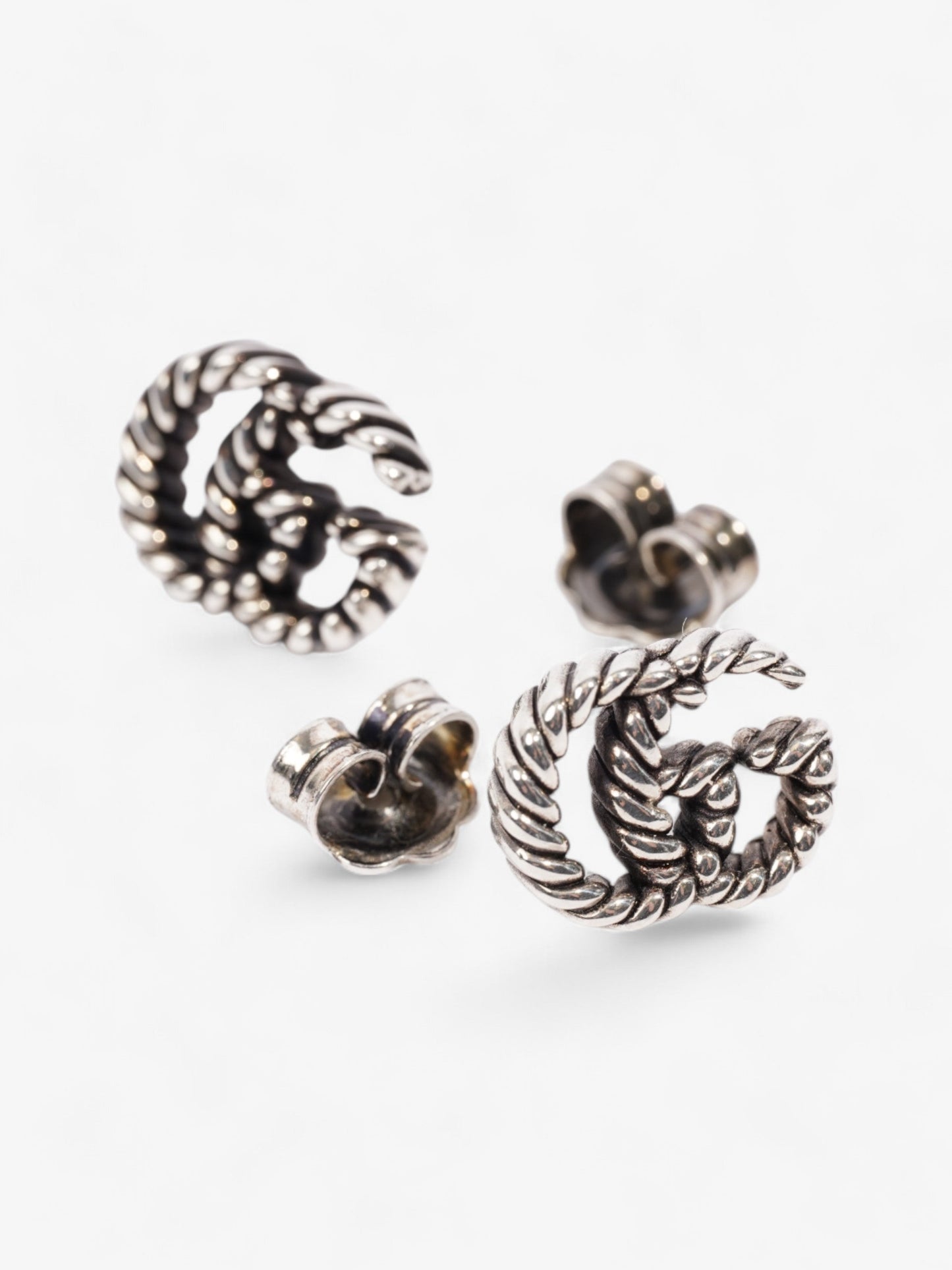 Gucci GG Earrings Silver Silver Sterling
