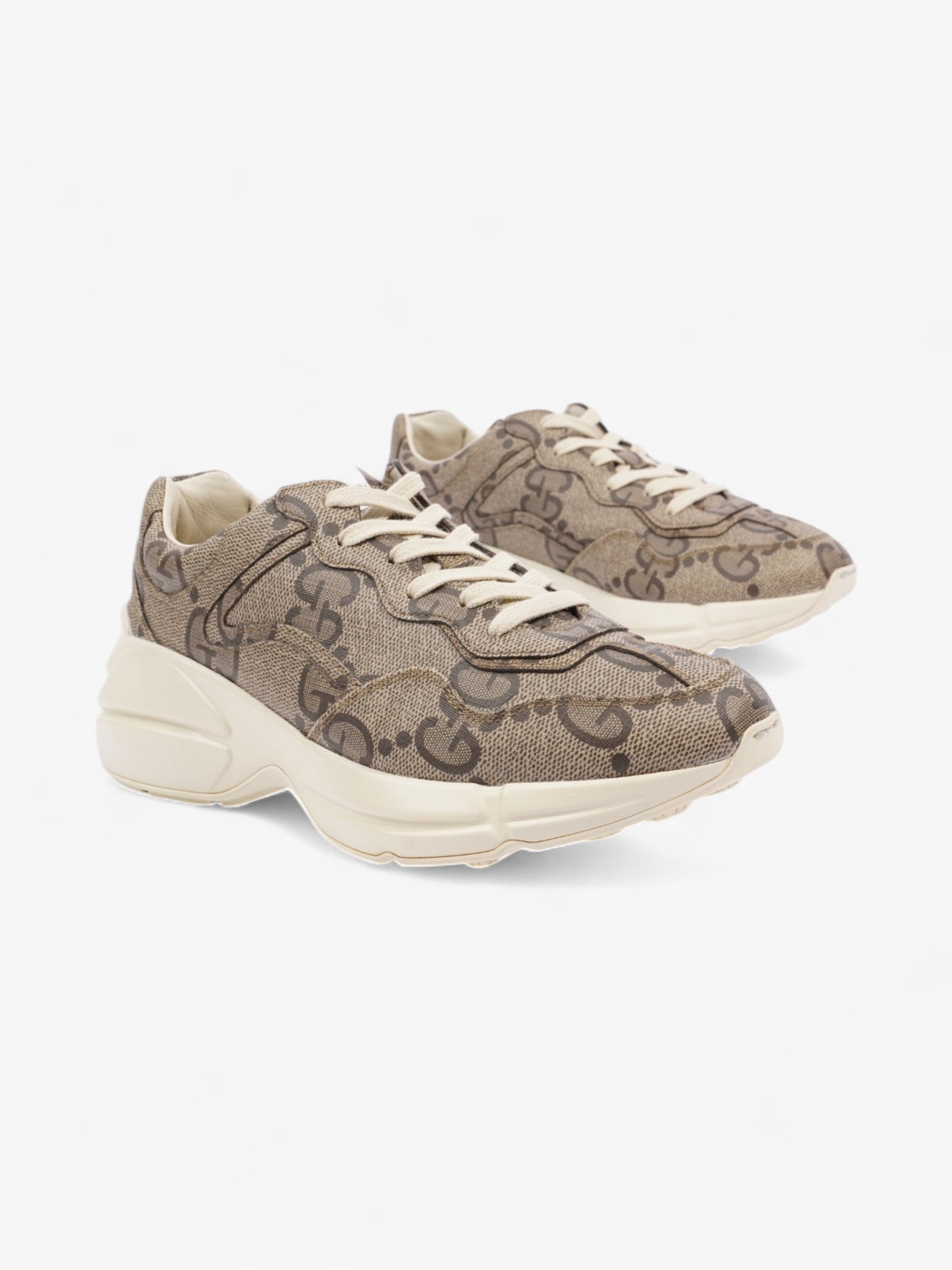 Gucci Rhyton Sneakers Beige  Canvas EU 39.5 UK 5.5