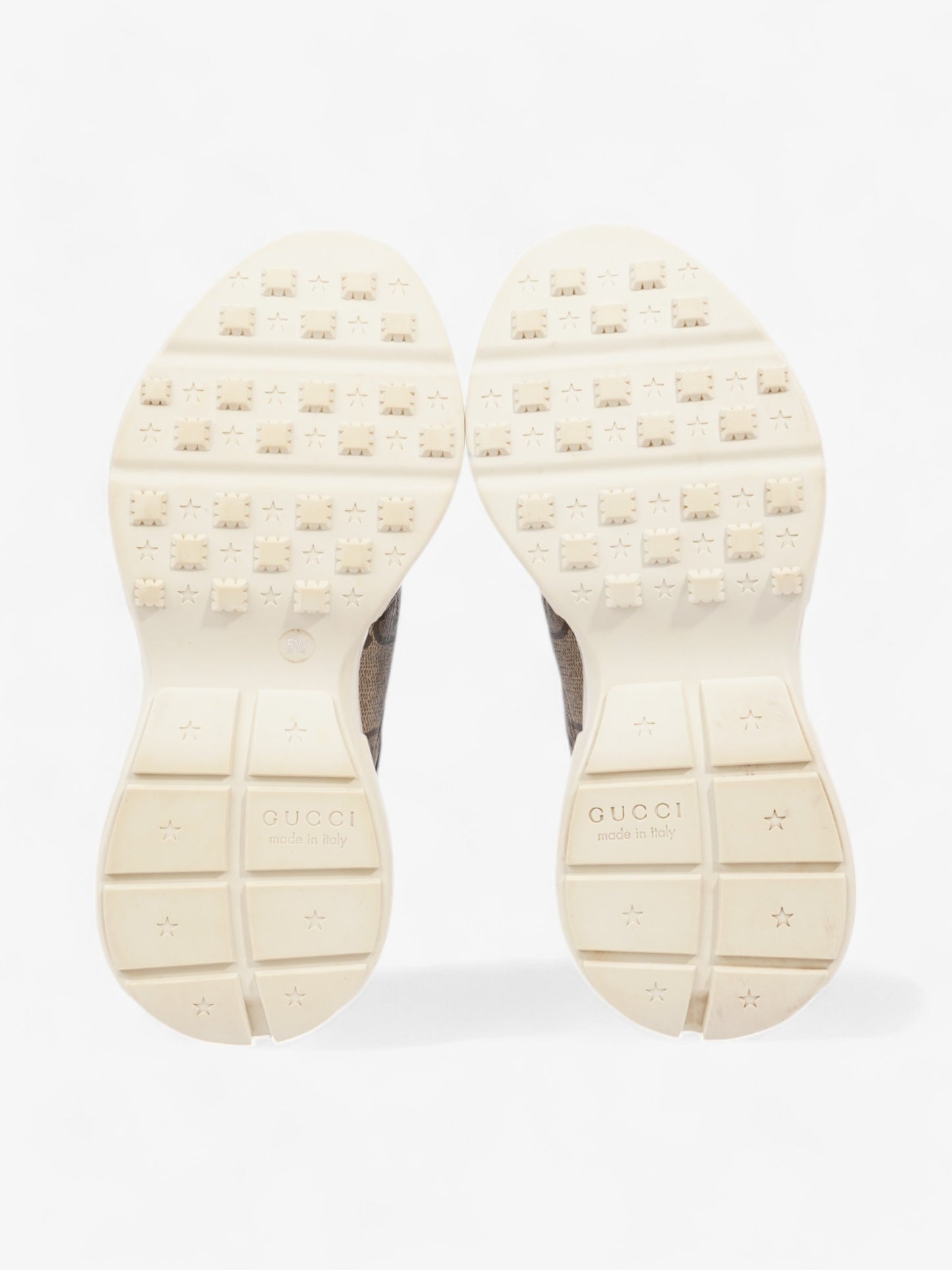 Gucci Rhyton Sneakers Beige  Canvas EU 39.5 UK 5.5