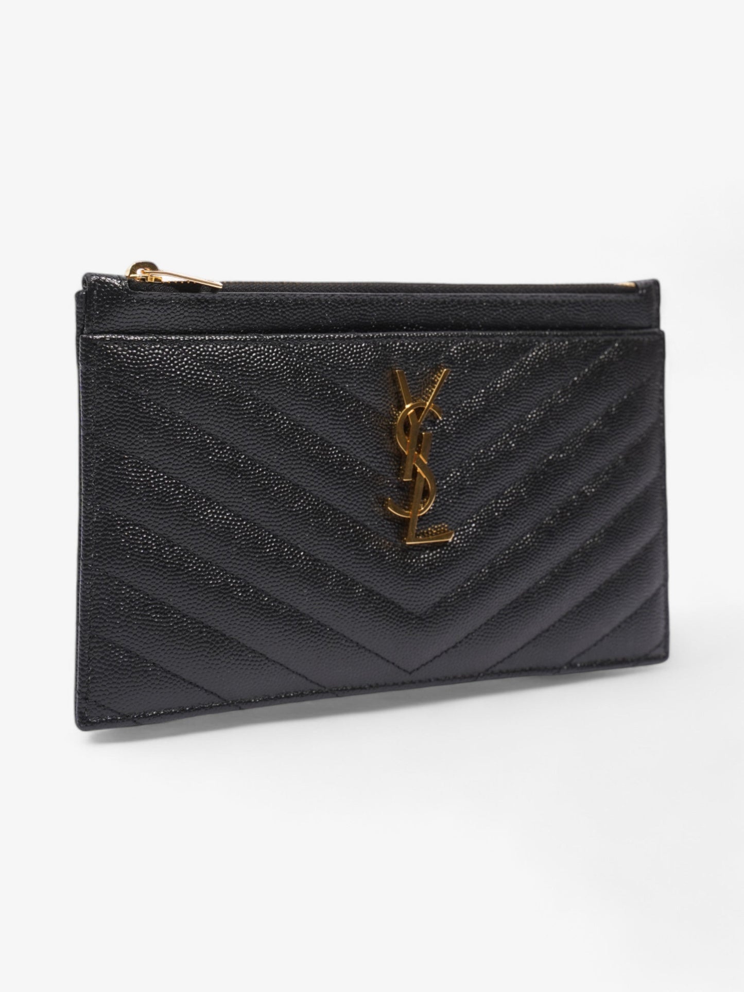 Saint Laurent CASSANDRE MATELASSÉ pouch Black Calfskin Leather
