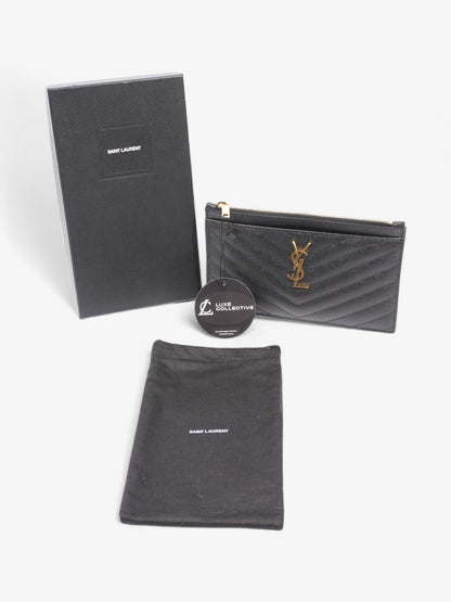 Saint Laurent CASSANDRE MATELASSÉ pouch Black Calfskin Leather